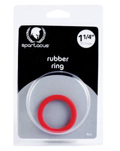 Spartacus 1.25" Rubber Cock Ring - Red