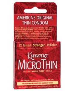 Kimono Micro Thin Condom - Box of 3