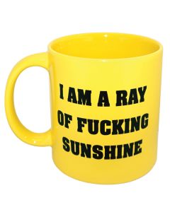Attitude Mug I am a Ray of Fucking Sunshine - Yellow