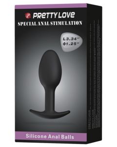 Pretty Love Silicone Anal Plug w/Ball