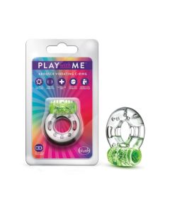 Blush Play with Me Arouser Vibrating C-Ring - Green