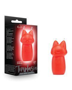 Blush Temptasia Fox Drip Candle - Red