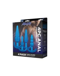 Blue Line C & B 4 pc Anal Training Set - Jelly Blue