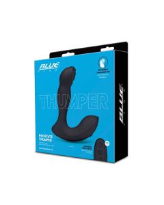 Blue Line Vibrating Prostate Thumper w/Remote - Black