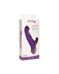Curve Toys Gossip Blasters 7X Thrusting Silicone Rabbit Vibrator - Violet