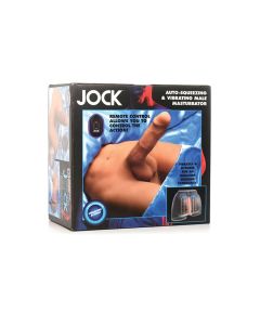 Curve Toys Jock Vibrating & Squeezing Male Masturbator w/Poseable Dildo