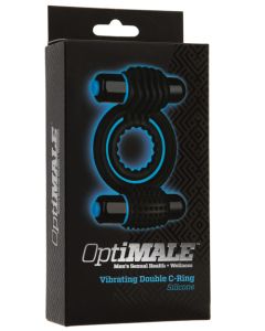 OptiMale Vibrating Double C Ring - Black