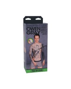Signature Cocks ULTRASKYN 8" Cock w/Removable Vac-U-Lock Suction Cup - Owen Grey