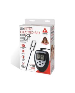 Lux Fetish Electro Sex Shock Bullet w/Remote