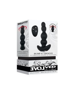 Evolved Bump N' Groove Vibrating Butt Plug - Black