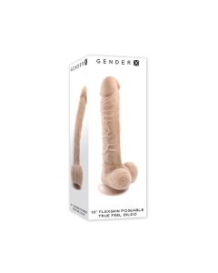 Gender X Flexskin Poseable True Feel 10" Dildo - Light