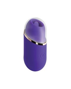 Abby Mini Clit Licking Vibrator Tongue Sex Toy - Purple