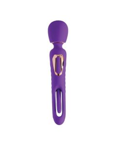 Riley Vibrating Massage Wand & G-Spot Tapping Stimulator - Purple