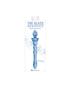 Glass Menagerie Puppy Glass Dildo - Dark Blue