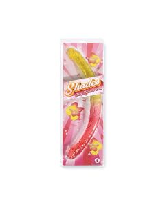 Shades Jelly TPR Gradient Double Dong - Pink/Yellow