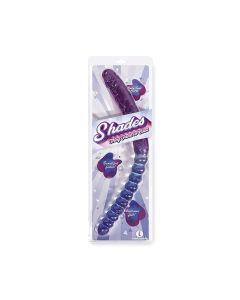 Shades Jelly TPR Gradient Double Dong - Blue/Violet