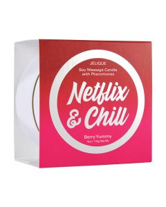 Jelique Massage Candle - 4 oz Netflix & Chill Berry Yummy