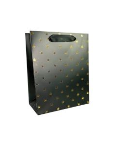 Polka Pot Gift Bag - Black/Gold