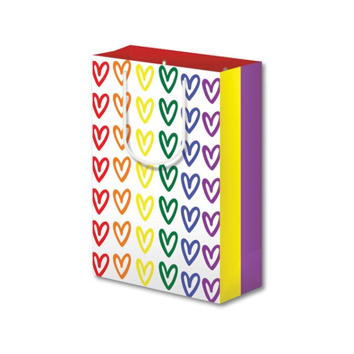 Pride Hearts Gift Bag