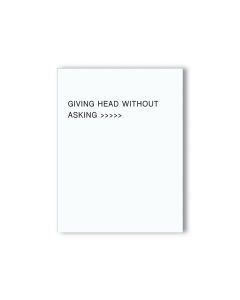 Giving Head Is Greater Than Naughty Greeting Card