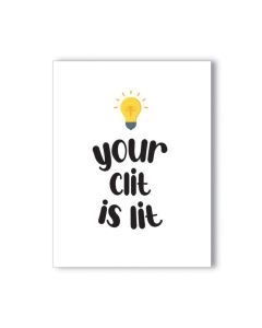Lit Clit Naughty Greeting Card