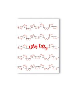 Litty Titty Holiday Greeting Card