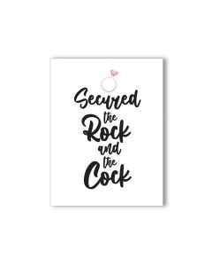 Rock Cock Bachelorette Greeting Card