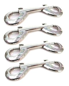 KinkLab Nickel Plated Snap Hooks - Pack of 4
