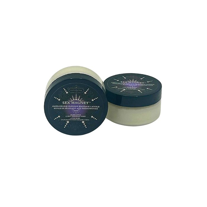 Kama Sutra Sex Magnet Massage Candle - Blue Lotus