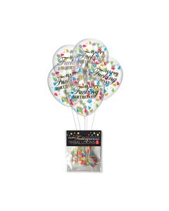 Happy Fucking Birthday Confetti Balloons