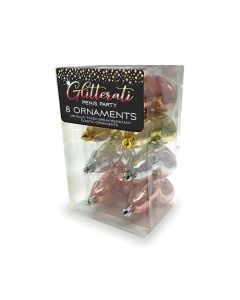 Glitterati Penis Metallic Ornaments
