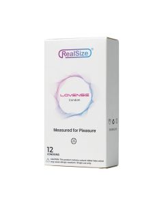 Lovense RealSize 52mm Condoms - Box of 12