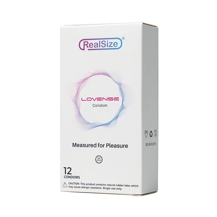Lovense RealSize 54mm Condoms - Box of 12