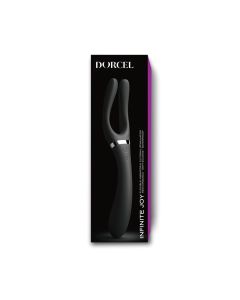 Dorcel Infinite Joy Bendable Forked Vibrator - Black