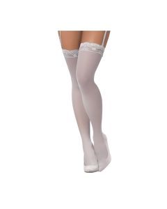Mesh Thigh High Stockings Shoreline Grey O/S