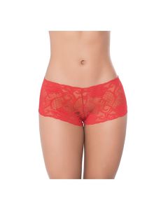 Lace Boyshort Red