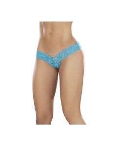Lace V Front Boy Short Turquoise