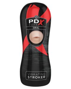 PDX Elite Vibrating Stroker - Oral