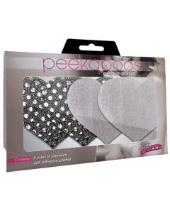 Dark Angel Hearts - Silver Pack of 2