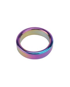 Plesur 2" Metal Cock Ring - Rainbow