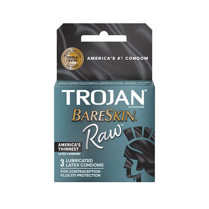 Trojan BareSkin Raw Condom - Pack of 3