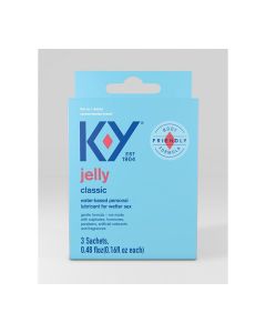 K-Y Water Based Jelly Lube - Pack of 3 Satchet