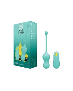 Romp Cello Remote Control G-Spot Vibrating Egg - Blue