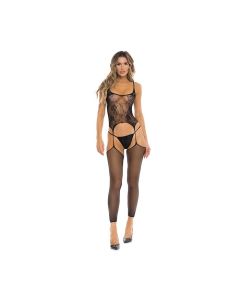 Rene Rofe On All Night Bodystocking w/G-String Black O/S