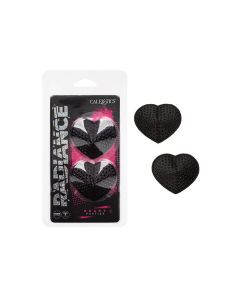 Radiance Heart Pasties Black O/S