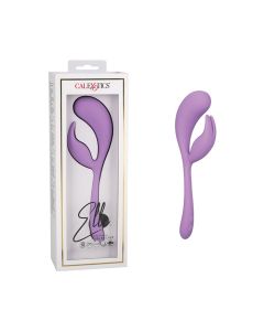 Elle Liquid Silicone Dual Flicker - Purple