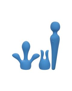 Couture Collection Body Wand Vibrator Kit - Blue