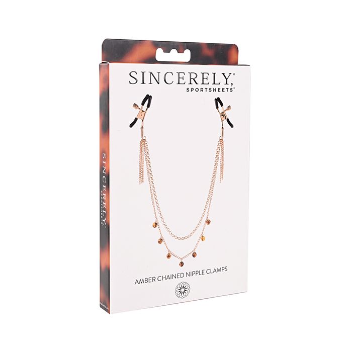 Sincerely Amber Chained Nipple Clamps