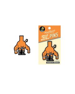 Wood Rocket Box Brown: Dusty Bong Enamel Pin