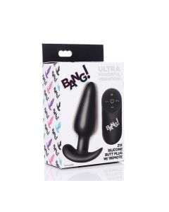 Bang! 21X Vibrating Silicone Butt Plug w/Remote